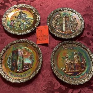 4 Fenton Plates